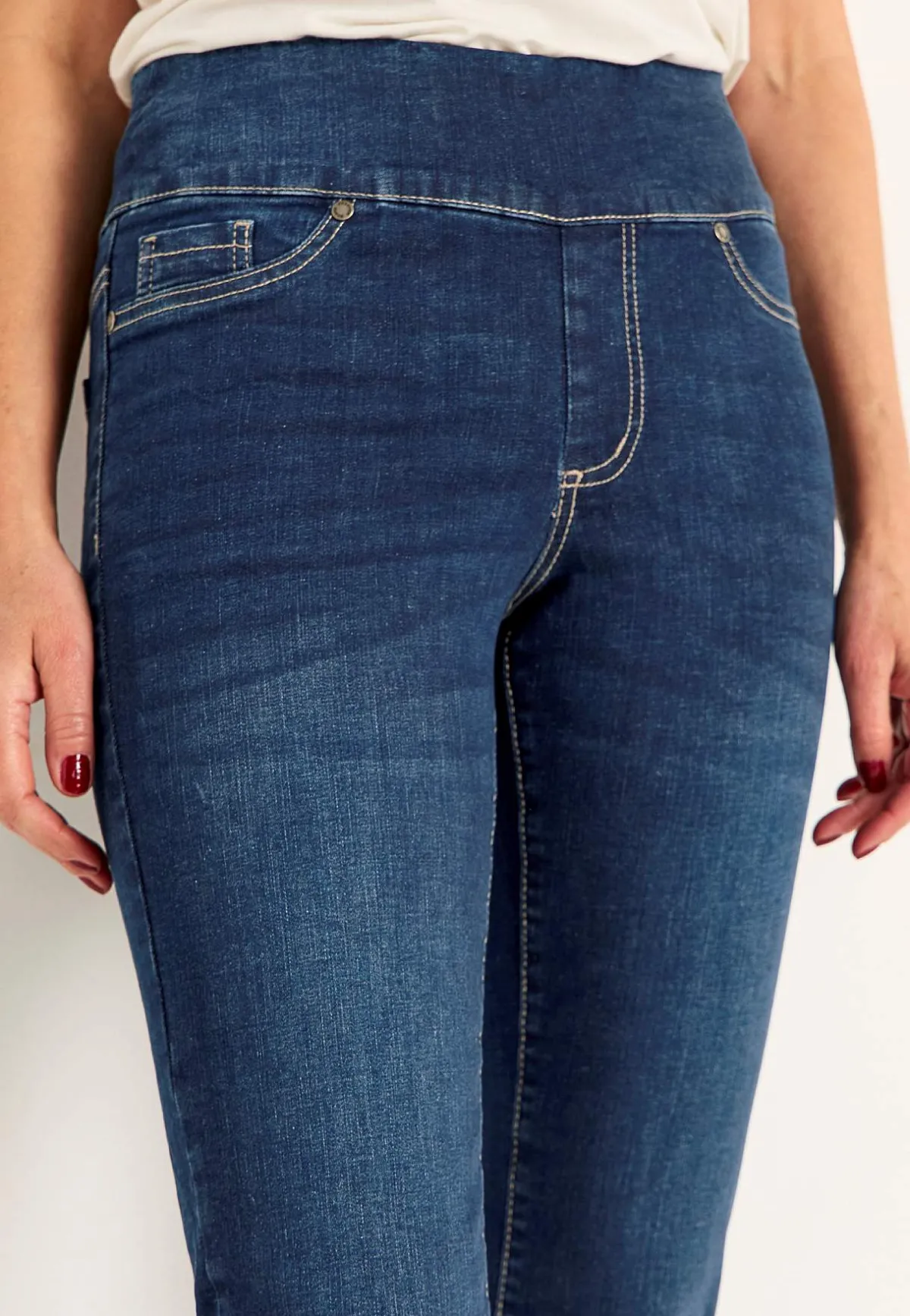 Cellbes of Sweden Supersköna ankeljeans i denim Elin Mellanblå / Denim