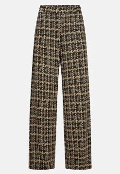 Soyaconcept Trikåbyxa med fickor Svart/Brun/Mönstrad Sale