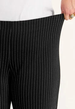 Cellbes of Sweden Trikåbyxa med raka ben Svart / Randig Best