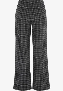 Cellbes of Sweden Trikåbyxa med raka ben Grå / Rutig New