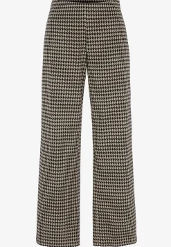 Cellbes of Sweden Trikåbyxa med raka ben Svart / Beige / Mönstrad Outlet