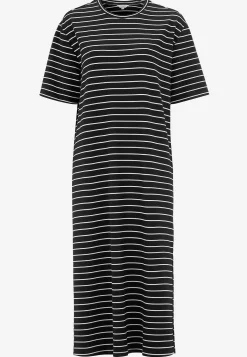 Cellbes of Sweden Trikåklänning i kraftig kvalitet Randig / Svart / Beige New