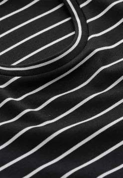 Cellbes of Sweden Trikåklänning i kraftig kvalitet Randig / Svart / Beige New