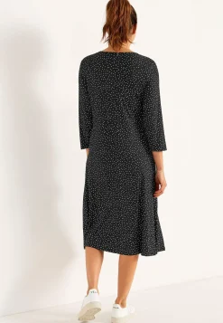 Cellbes of Sweden Trikåklänning med fickor Svart / Vit / Prickig New