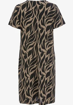 Cellbes of Sweden Trikåklänning med fickor Svart / Mönstrad Sale