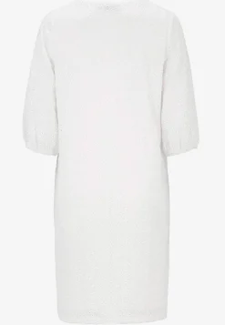 Cellbes of Sweden Trikåklänning med hålbroderi Vit Best