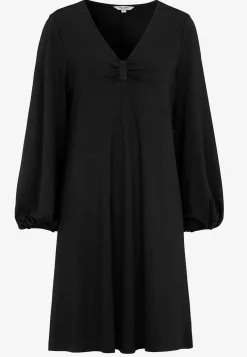 Cellbes of Sweden Trikåklänning med rynkdetalj Svart Sale