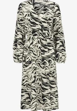 Freequent Trikåklänning med stängd omlott Discount