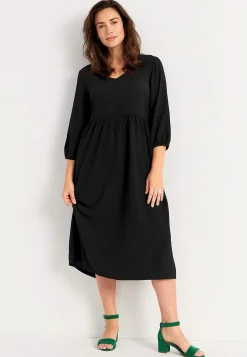 Cellbes of Sweden Trikåklänning med strukturmönster Svart Best