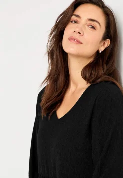 Cellbes of Sweden Trikåklänning med strukturmönster Svart Best