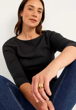 Cellbes of Sweden Trikåtopp i ekologisk bomull Svart Hot