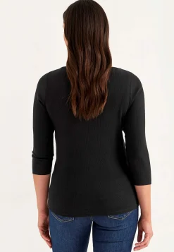 Cellbes of Sweden Trikåtopp i ekologisk bomull Svart Hot