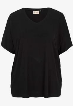 Wasabiconcept Trikåtopp i lyocell Svart Online