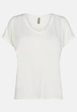 Soyaconcept Trikåtopp i lyocell Offwhite Best
