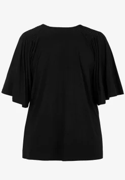 Wasabiconcept Trikåtopp i lyocell Svart Hot