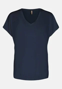 Soyaconcept Trikåtopp i lyocell Marin Online