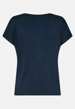 Soyaconcept Trikåtopp i lyocell Marin Online