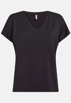 Soyaconcept Trikåtopp i lyocell Svart
