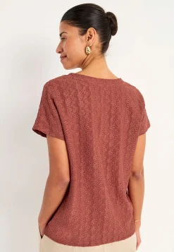 Cellbes of Sweden Trikåtopp med hålbroderi Discount