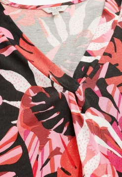 Cellbes of Sweden Trikåtopp med holkärmar Rosa / Mönstrad