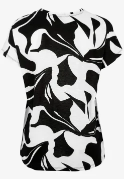 Cellbes of Sweden Trikåtopp med korta ärmar Marin / Blommig