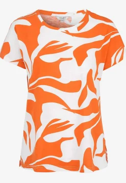 Cellbes of Sweden Trikåtopp med korta ärmar Marin / Blommig