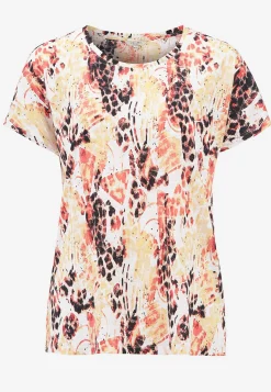 Cellbes of Sweden Trikåtopp med korta ärmar Marin / Blommig