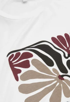 Cellbes of Sweden Trikåtopp med korta ärmar Vit / Mönstrad Outlet