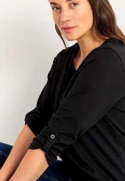 Cellbes of Sweden Trikåtopp med 3/4-långa ärmar Svart Clearance