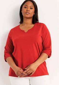 Cellbes of Sweden Trikåtopp med 3/4-långa ärmar Röd Online