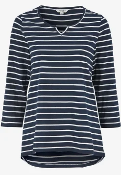 Cellbes of Sweden Trikåtopp med 3/4-långa ärmar Marin / Vit / Randig Online