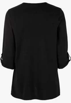 Cellbes of Sweden Trikåtopp med 3/4-långa ärmar Svart / Paisley Clearance