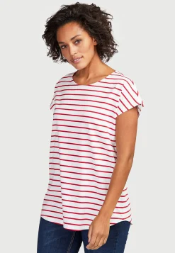 Cellbes of Sweden Trikåtoppar med holkärmar 2-pack Röd / Randig + Röd Best