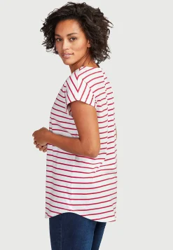 Cellbes of Sweden Trikåtoppar med holkärmar 2-pack Röd / Randig + Röd Best