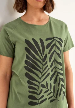 Cellbes of Sweden Trikåtunika i ekologisk bomull 2-pack Grön / Mönstrad + Svart Online