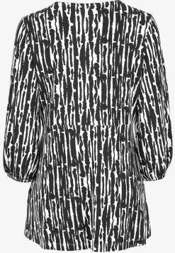 Cellbes of Sweden Trikåtunika med empire-skärning Svart / Mönstrad Discount