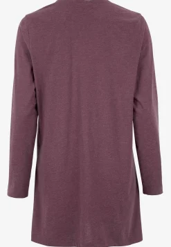 Cellbes of Sweden Trikåtunika med fickor Plommon / Melerad Outlet