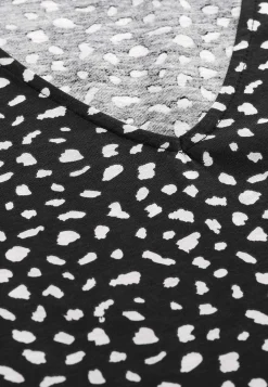 Cellbes of Sweden Trikåtunika med fickor Svart / Mönstrad