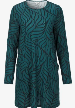 Cellbes of Sweden Trikåtunika med fickor Mörk petrol / Mönstrad Clearance