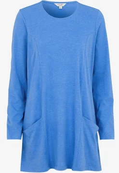 Cellbes of Sweden Trikåtunika med fickor Ljusblå / Melerad Sale