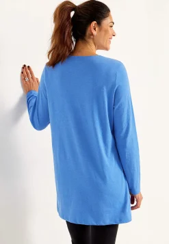 Cellbes of Sweden Trikåtunika med fickor Ljusblå / Melerad Sale