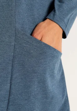 Cellbes of Sweden Trikåtunika med fickor Blå / Melerad Discount