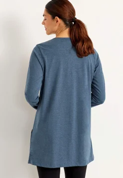 Cellbes of Sweden Trikåtunika med fickor Blå / Melerad Discount