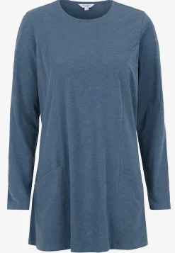 Cellbes of Sweden Trikåtunika med fickor Blå / Melerad Discount