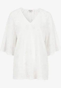 Cellbes of Sweden Trikåtunika med hålbroderi Online