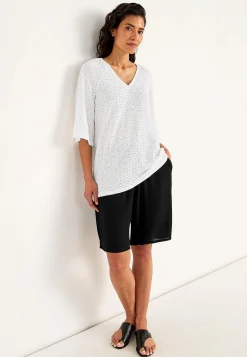 Cellbes of Sweden Trikåtunika med hålbroderi Online