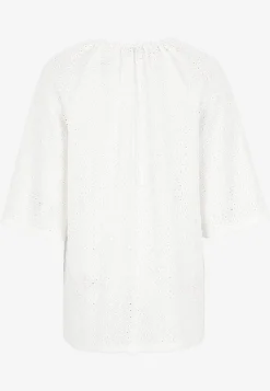 Cellbes of Sweden Trikåtunika med hålbroderi Online