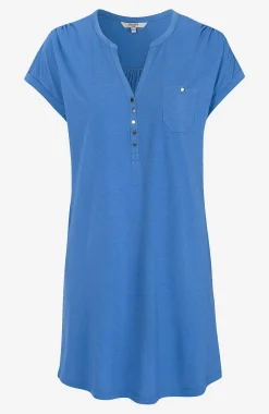 Cellbes of Sweden Trikåtunika med metallknappar Blå