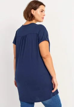 Cellbes of Sweden Trikåtunika med metallknappar Marin Hot