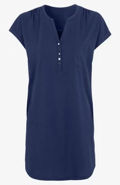 Cellbes of Sweden Trikåtunika med metallknappar Marin Hot
